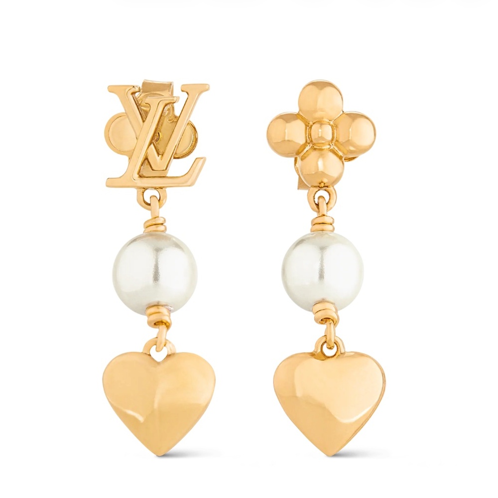 louis vuitton blooming pearls earrings